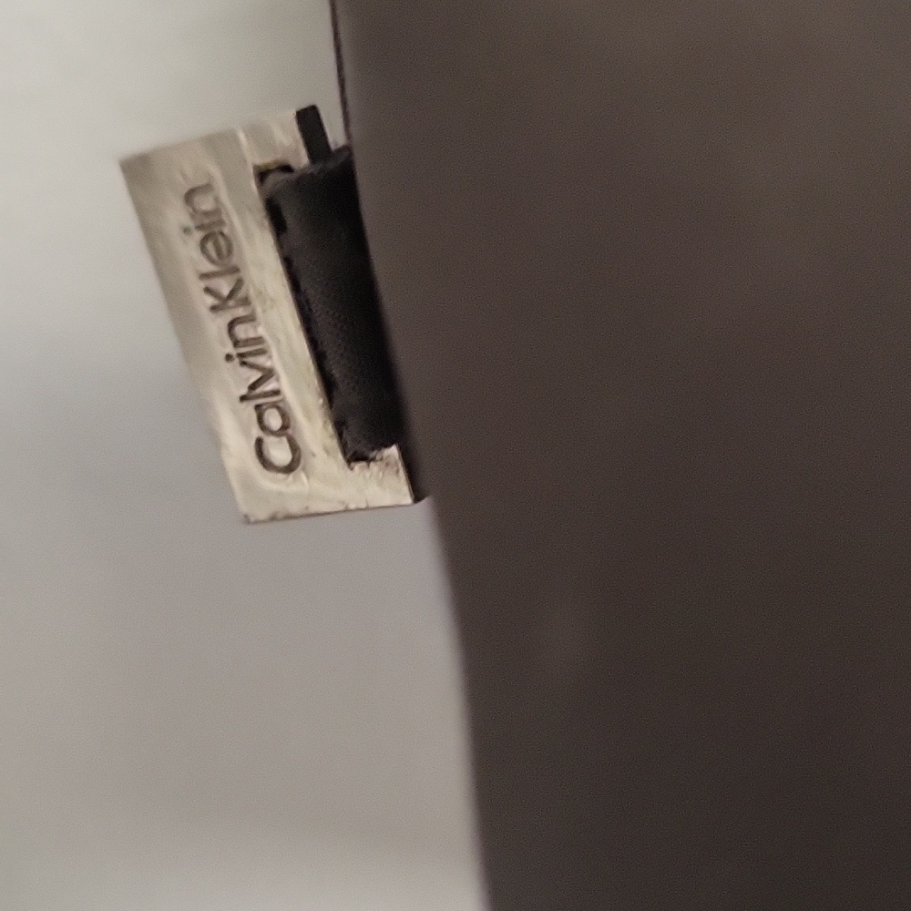 Calvin Klein Black and Dark Gray Tote Bag - Picture 2 of 3